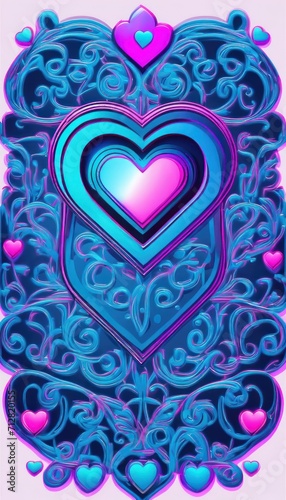 heart, love, valentine, day, hearts, pink, romance, illustration, holiday, shape, pattern, red, card, vector, symbol, decoration, design, romantic, wedding, celebration, art, valentines day, valentine