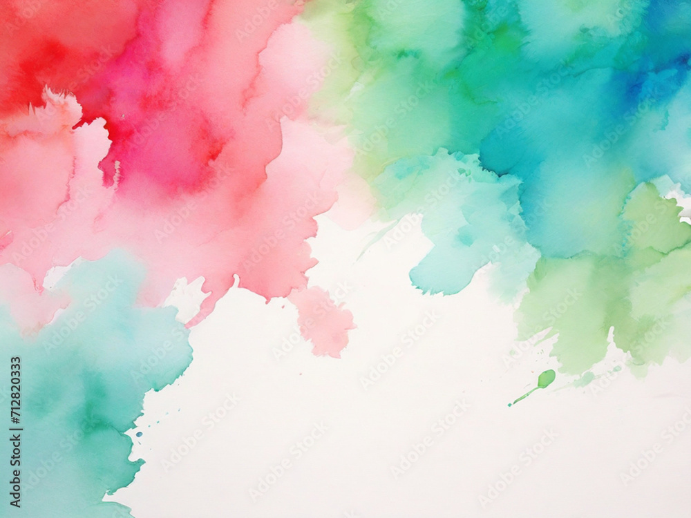 Abstract bright surface paper texture colorful watercolor defocus  blurred background