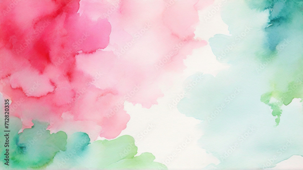 Obraz premium Abstract bright surface paper texture colorful watercolor defocus blurred background