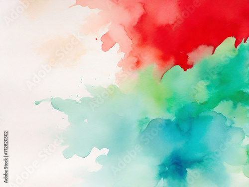 Abstract bright surface paper texture colorful watercolor defocus blurred background
