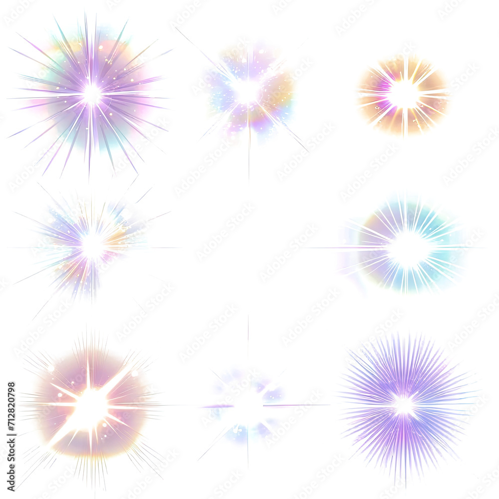 Celestial Lens Flare Design on transparent background Celestial Lens Flare Design on transparent background