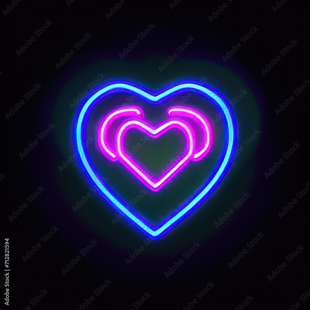 heart with light, heart shaped sign, heart with lights, heart in the dark, Icon love in the dark, Icon love neon, icon heart neon, neon art, velentine neon, valentine in the dark, glow in