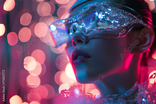 fashion photography, futuristic fashion design concept. Generative AI