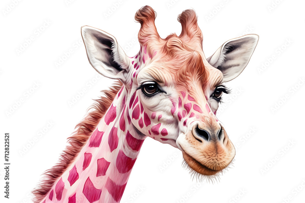 cute pink giraffe