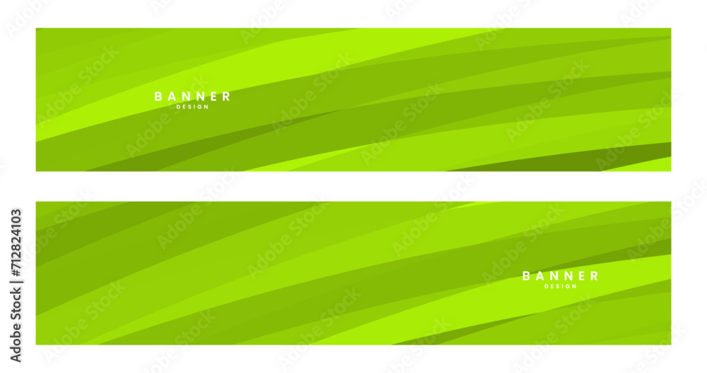set of banners with abstract green striped colorful background set of banners with abstract green striped colorful background