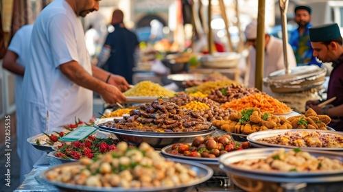 Delectable Delights - Ramadan Food Festivities in a Vibrant Bazaar
