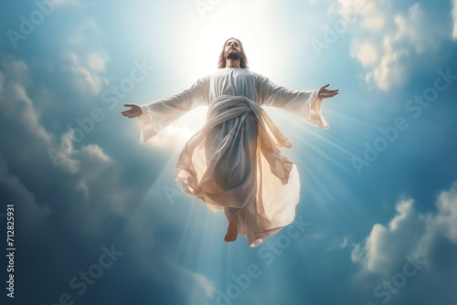 Ascension day of jesus christ or resurrection day of son of god. Good friday. Ascension day concept photo