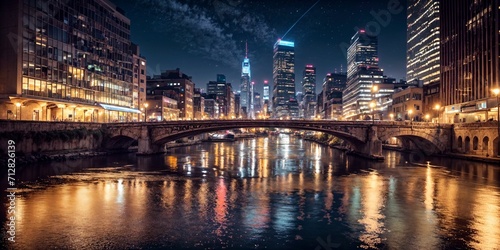 night view of the city © hidenori