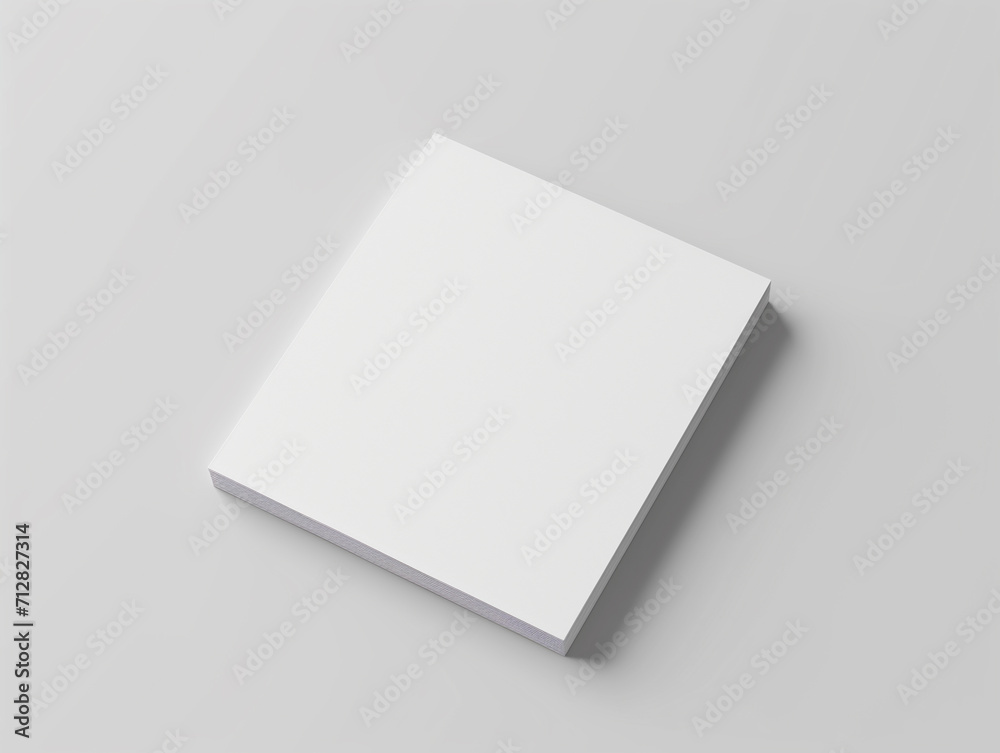 Blank square business card mockup with gray background Blank square business card mockup with gray background