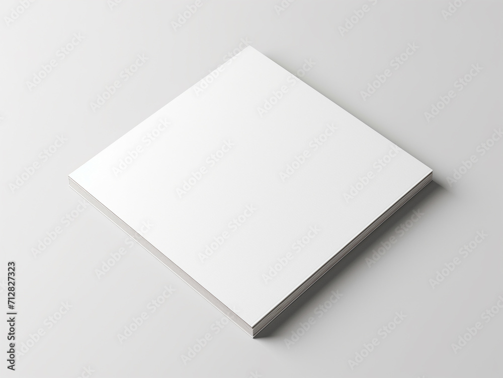 Blank square business card mockup with gray background Blank square business card mockup with gray background