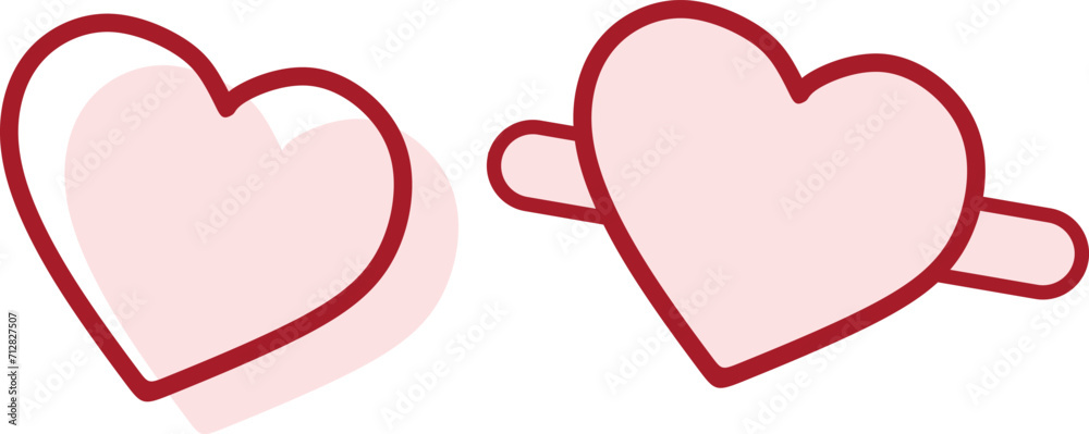 Love cute hand draw vector element Love cute hand draw vector element