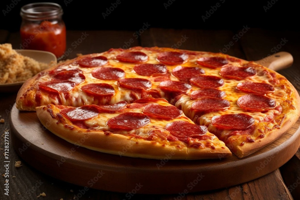Pepperoni pizza. Generative AI