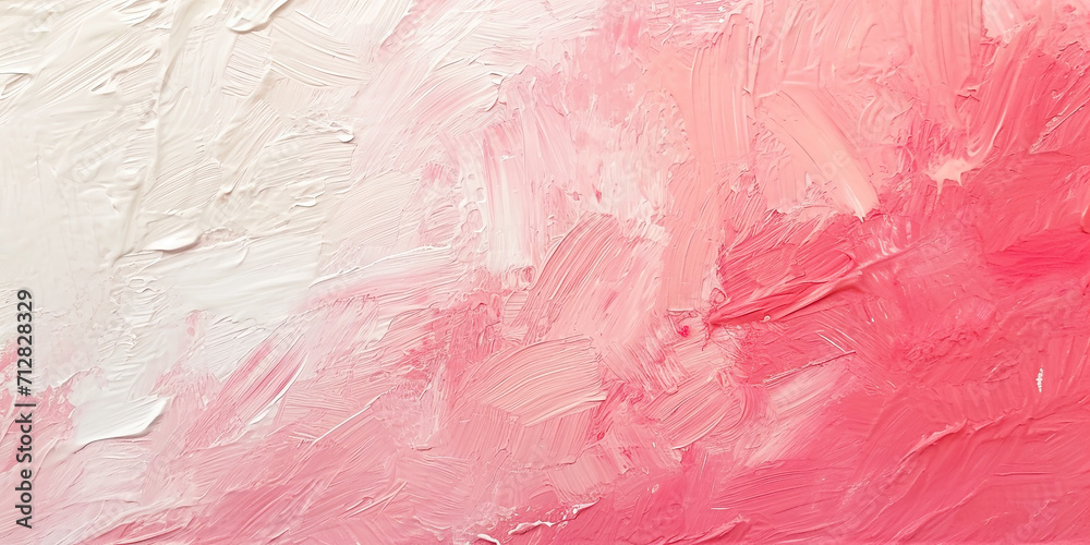 Oil paint strokes on wide canvas textured pink background decorating art painting illustration, generated ai
Oil paint strokes on wide canvas textured pink background decorating art painting illustration, generated ai