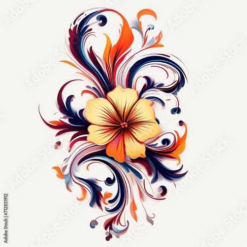 abstract floral design