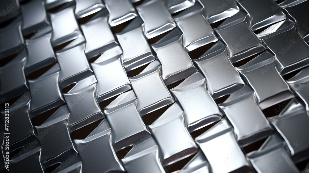 Obraz premium Steel Matel Bar Pattern Aluminium Tread Plate Texture Surface