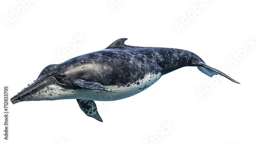 whale isolated on white