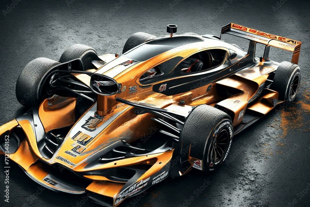 Differentiated design of the Formula 1 car, Generative AI. Differentiated design of the Formula 1 car, Generative AI.