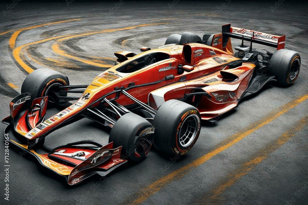 Fototapeta premium formula 1 racing car, Generative AI