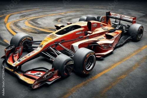formula 1 racing car, Generative AI
