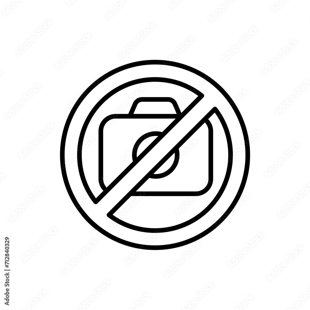 No photo outline icons, minimalist vector illustration ,simple transparent graphic element .Isolated on white background No photo outline icons, minimalist vector illustration ,simple transparent graphic element .Isolated on white background