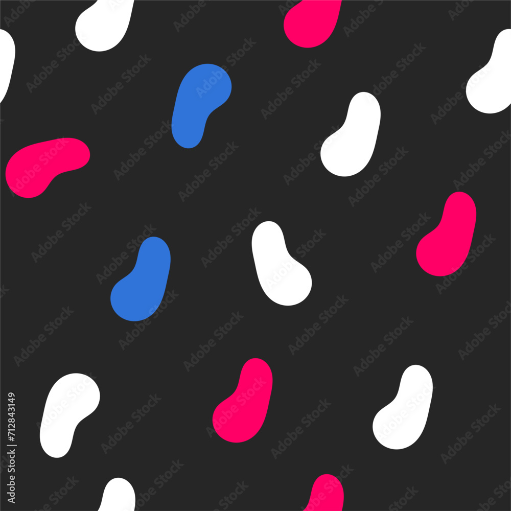 Seamless vector pattern with hand drawn doodle spots.