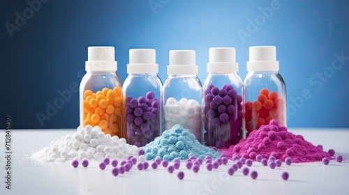 3d printed drug formulations solid color background photo