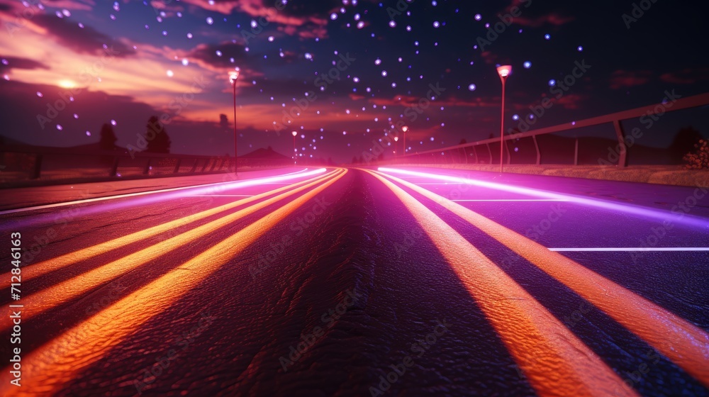Adaptive lighting systems for road conditions solid color background
