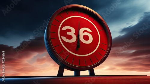 Adaptive speed limit recognition solid color background photo