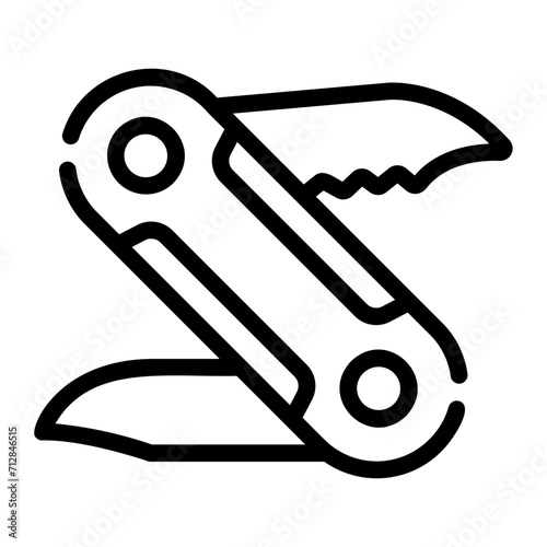 pocket knife Line Icon