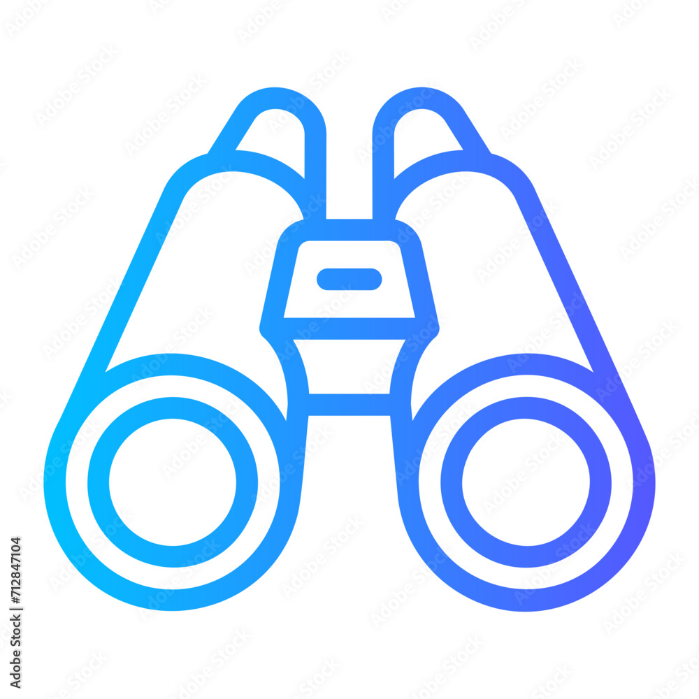 binoculars Line Gradient Icon binoculars Line Gradient Icon