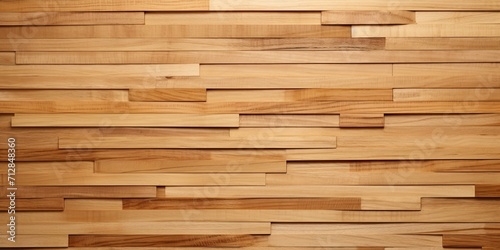 Plywood strips used to texture interior walls.