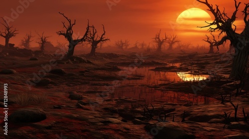 The scorching sun bleaches the landscape, transforming oncethriving riverbeds into ominous, dustladen graveyards that herald the devastating effects of the drought.