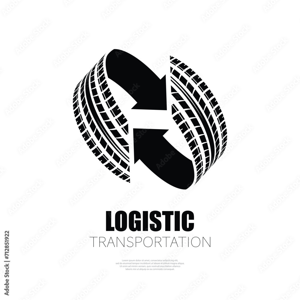 Tire track circle arrows symbol Tire track circle arrows symbol