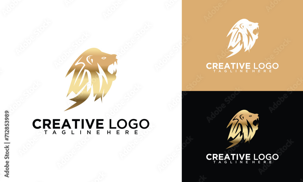 Lion Logo Vector Template Illustration Design