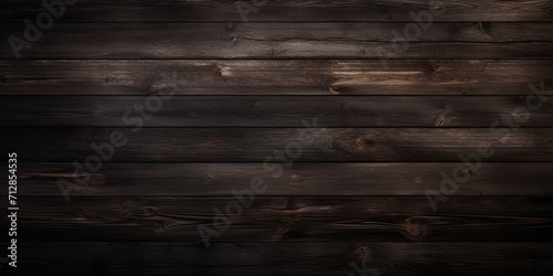 Dark wood texture background surface with smoky atmosphere, suitable for various settings such as cafes, coffee shops, and bars.