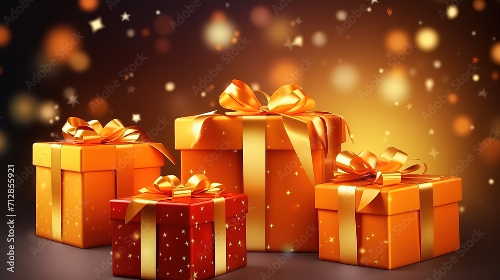 Christmas new year holiday present boxes gifts pile with bright wrapping silk ribbon Christmas new year holiday present boxes gifts pile with bright wrapping silk ribbon