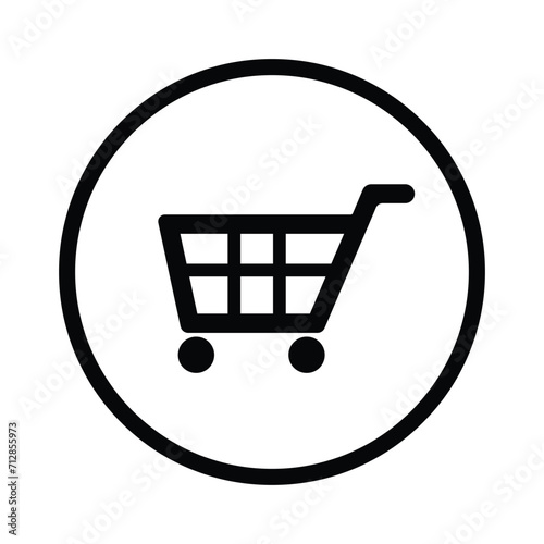 checkout shopping cart icon vector