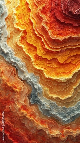 A desert-themed liquid abstract 3D extrusion, with warm golds, oranges, and reds, like sand dunes under a hot sun.