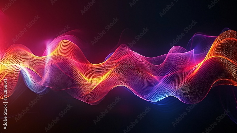 A dynamic and sophisticated sound wave abstract, with vibrant lines and curves that seem to flow effortlessly, evoking a sense of musical motion. A dynamic and sophisticated sound wave abstract, with vibrant lines and curves that seem to flow effortlessly, evoking a sense of musical motion.