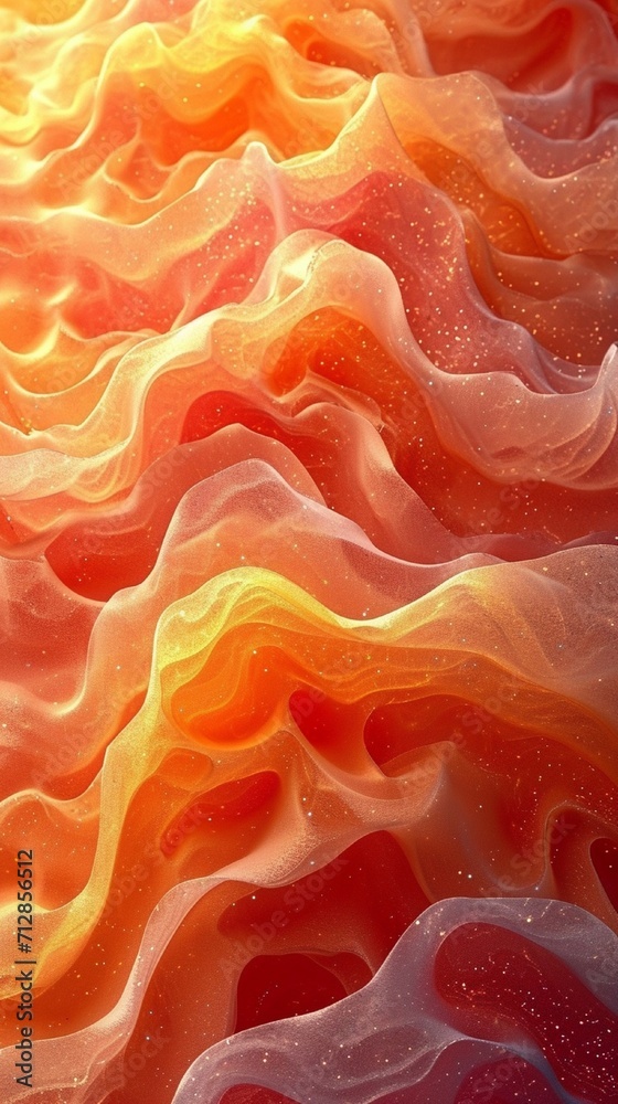 A desert-themed liquid abstract 3D extrusion, with warm golds, oranges, and reds, like sand dunes under a hot sun. A desert-themed liquid abstract 3D extrusion, with warm golds, oranges, and reds, like sand dunes under a hot sun.