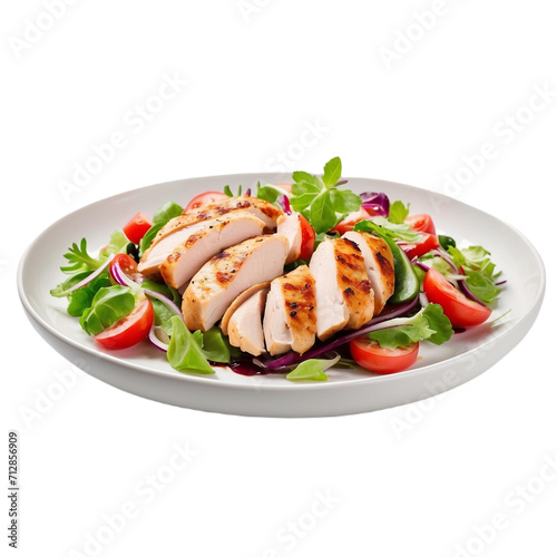 Top-down view of a ketogenic diet dish in a captivating still life arrangement, Overhead shot of a beautifully presented keto-friendly meal