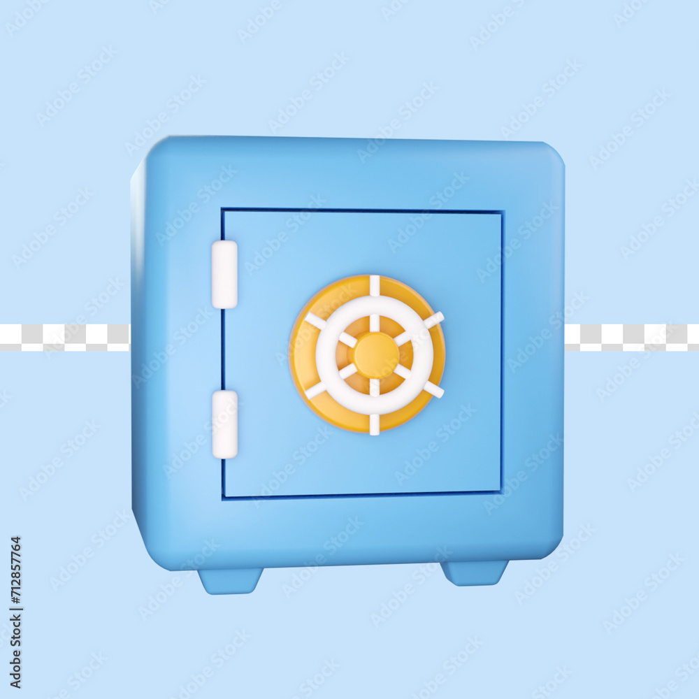 3D Safe icon Deposit Box, Safe Deposit Box 3D Rendering Illustration 3D Safe icon Deposit Box, Safe Deposit Box 3D Rendering Illustration