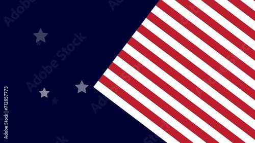 USA Background Animation. American Flag transition background. suitable for american celebration, presidents day, patriot day, veteran day photo