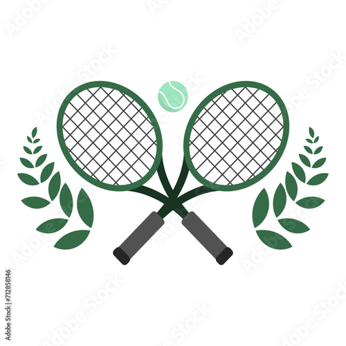 Tennis Logo ,Flat Modern design, Illustrations for use in online sporting events , Illustration Vector  EPS 10