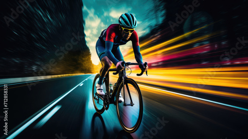 Vibrant Outdoor Cycling: Capturing Action-Packed Moments on Bright Roads with Energetic, Colorful Photography Celebrating Cyclists in Motion © Дмитрий Симаков