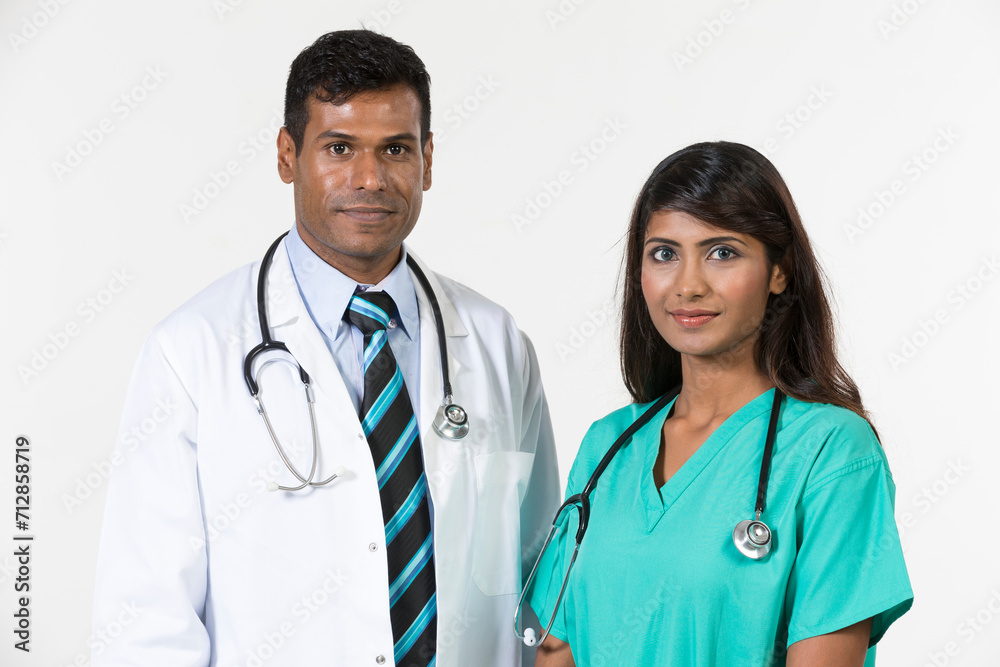 Portrait of two happy Doctors Portrait of two happy Doctors