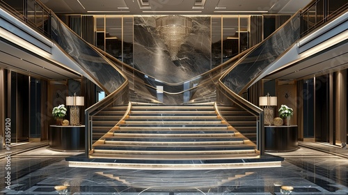 Luxury Hotel Lobby photo