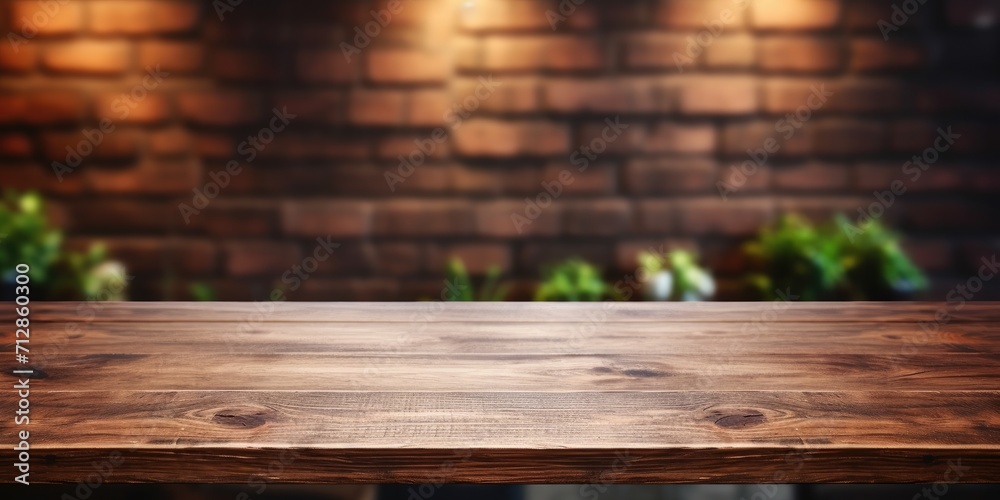 Wooden table for product display in kitchen, shop, store, cafe and restaurant. Wooden table for product display in kitchen, shop, store, cafe and restaurant.