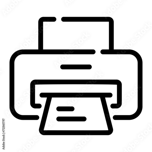 printer Line Icon