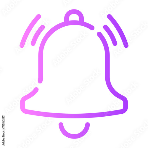 notification Line Gradient Icon